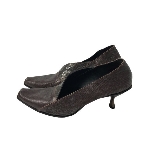 CYDWOQ vintage hand made leather pump size 38.5 , Bronze - Picture 3 of 8